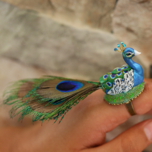 Peacock Finger Ring